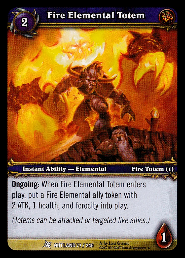 Card scan: Fire Elemental Totem