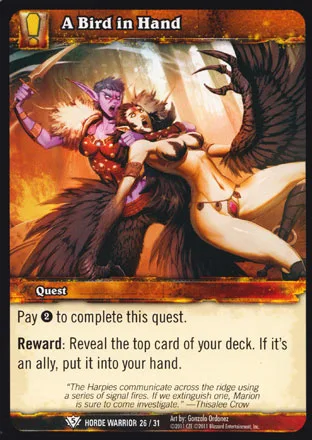 Card scan: A Bird in Hand