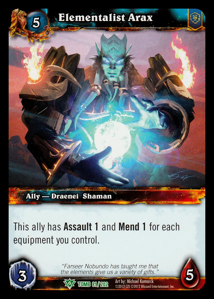 Card scan: Elementalist Arax