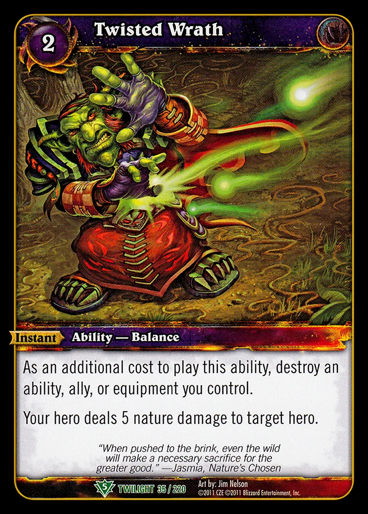 Card scan: Twisted Wrath