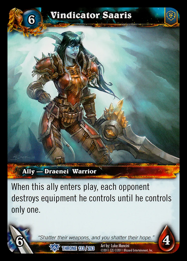 Card scan: Vindicator Saaris