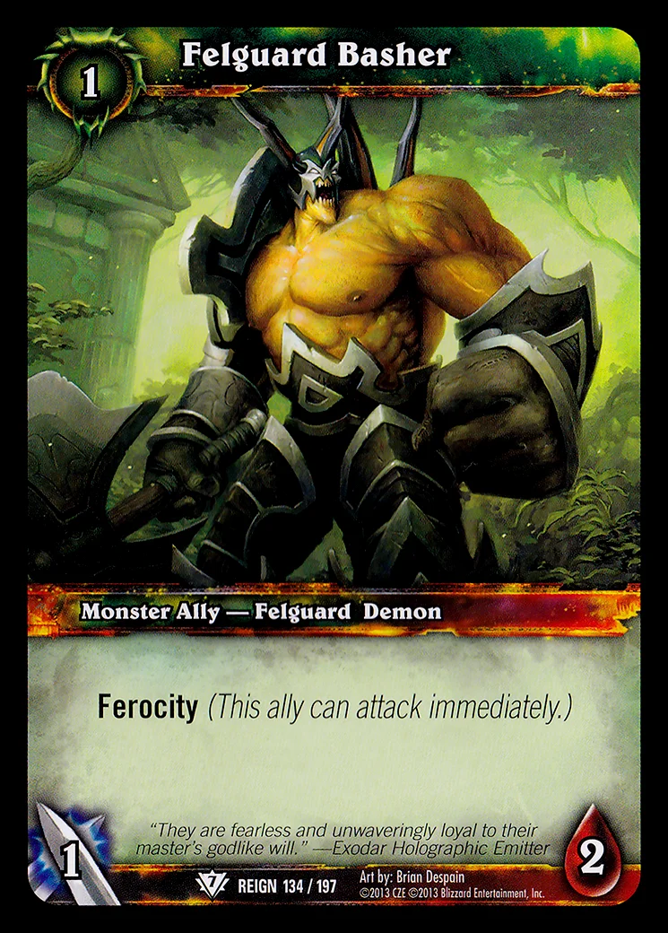 Card scan: Felguard Basher