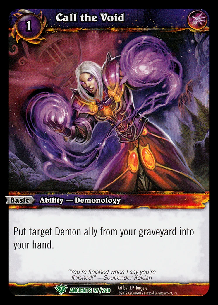 Card scan: Call the Void