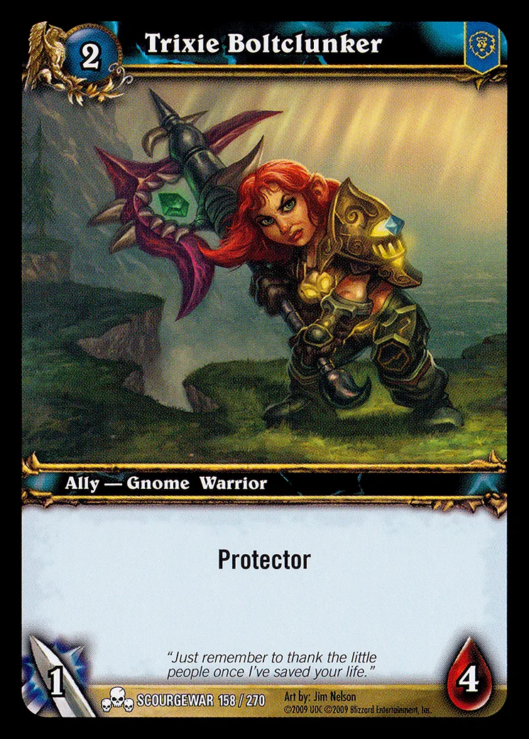 Card scan: Trixie Boltclunker