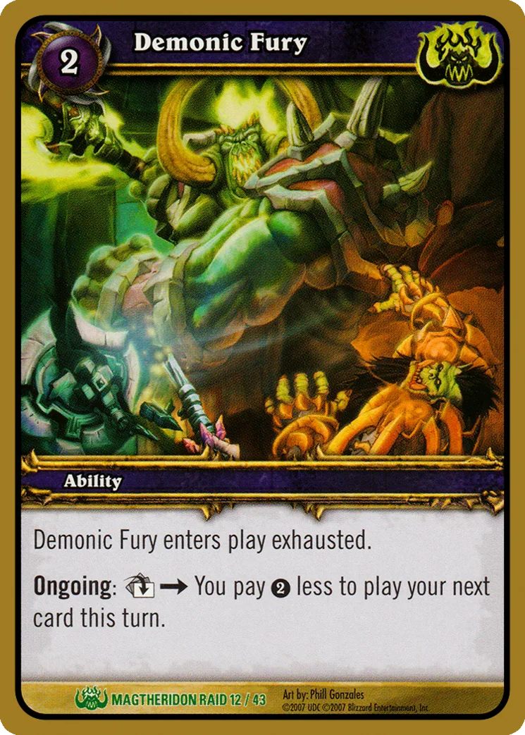 Card scan: Demonic Fury