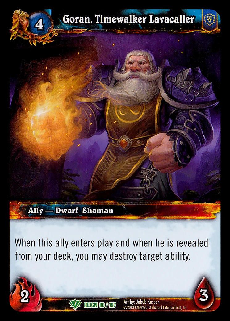 Card scan: Goran, Timewalker Lavacaller