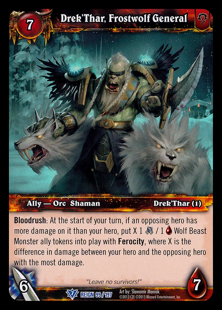 Card scan: Drek'Thar, Frostwolf General