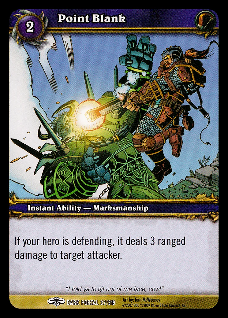 Card scan: Point Blank