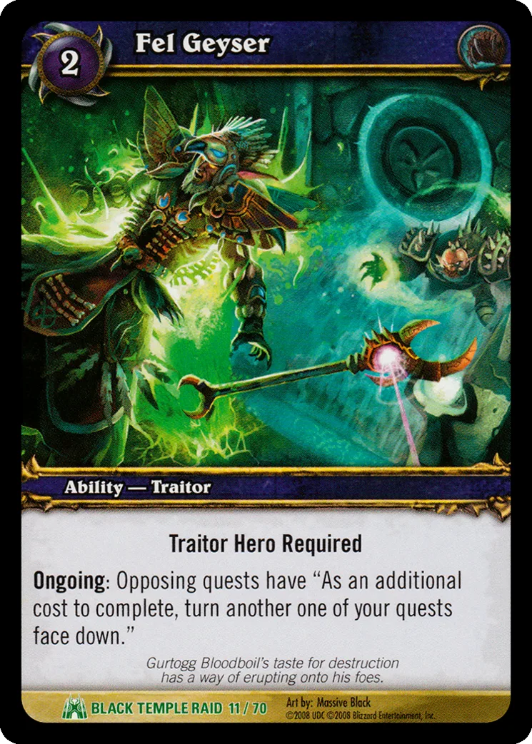 Card scan: Fel Geyser