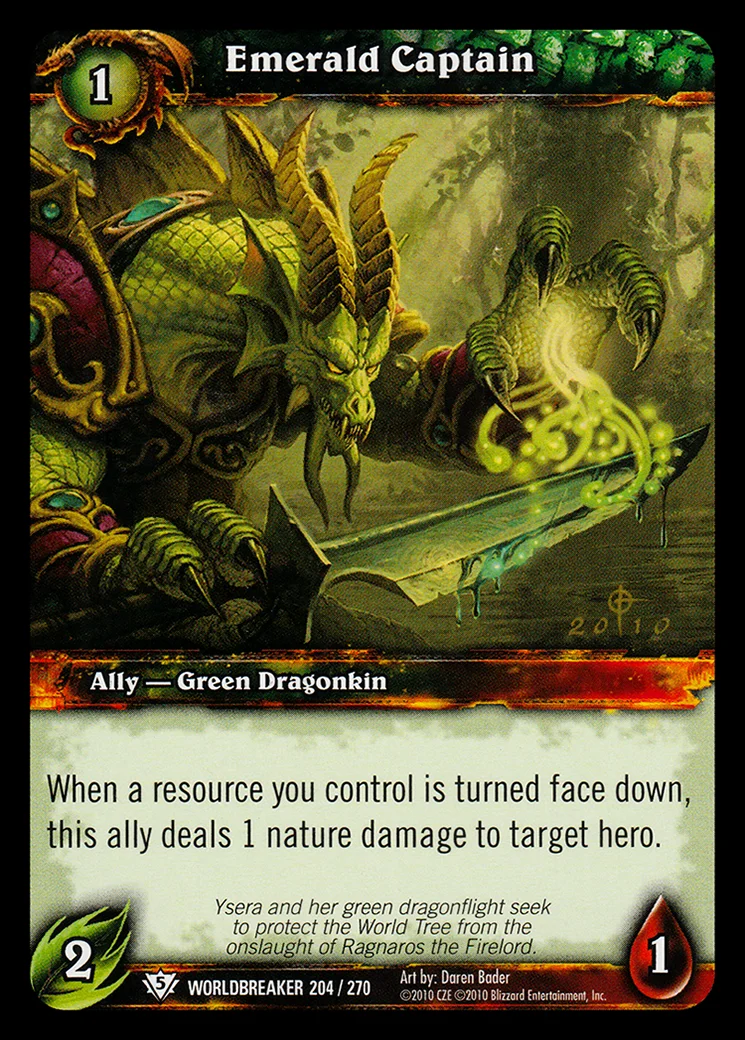 Card scan: Emerald Captain