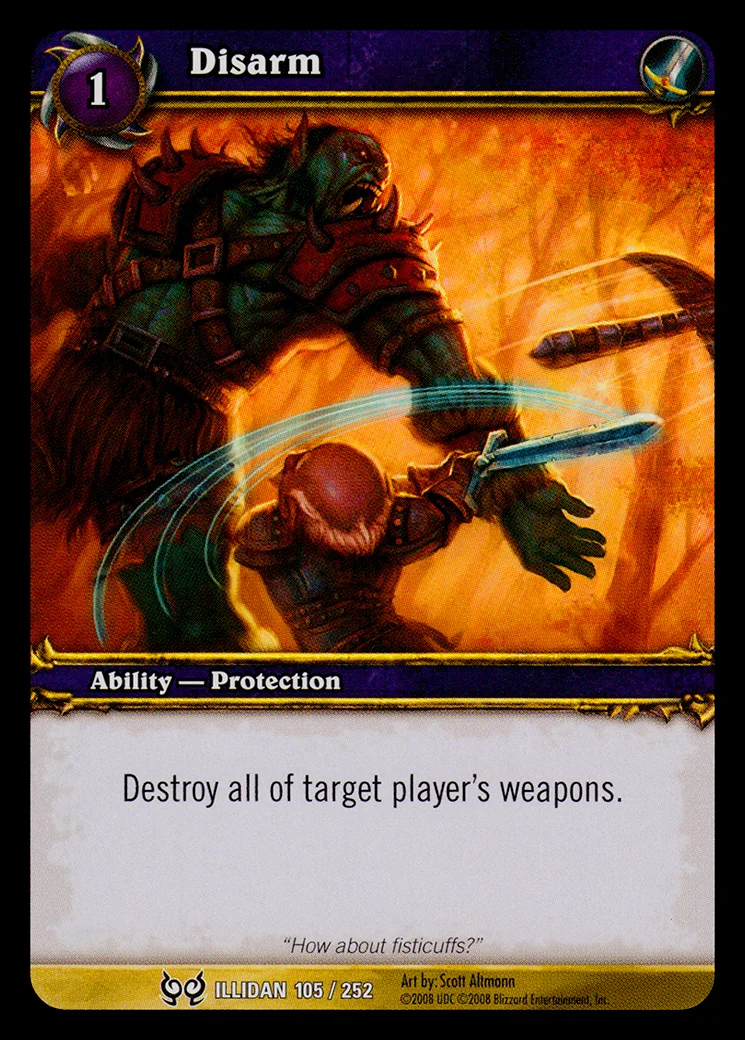 Card scan: Disarm