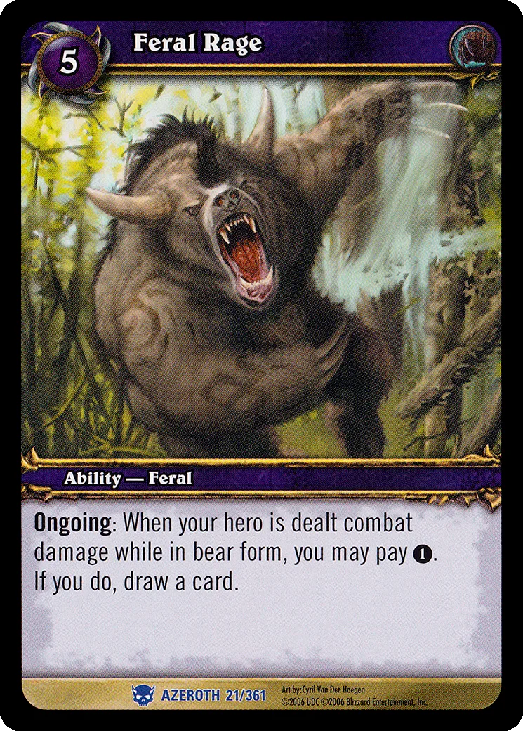 Card scan: Feral Rage