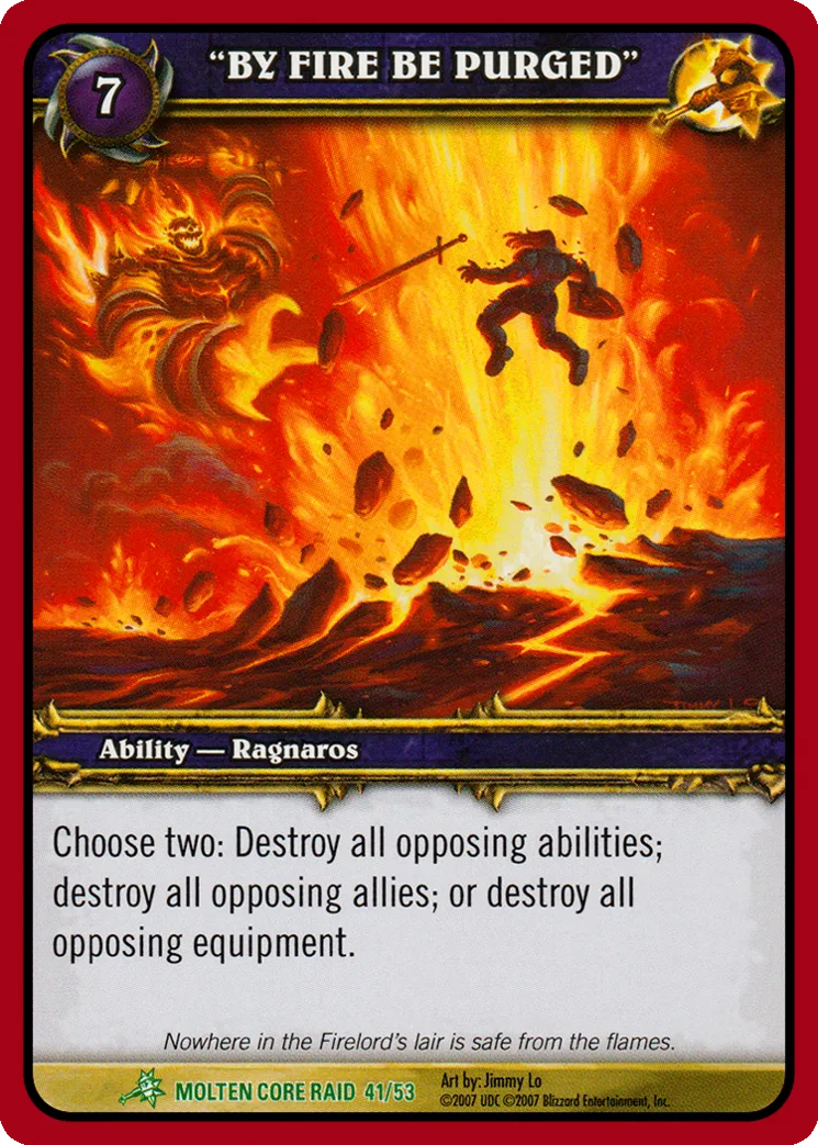 Card scan: BY FIRE BE PURGED