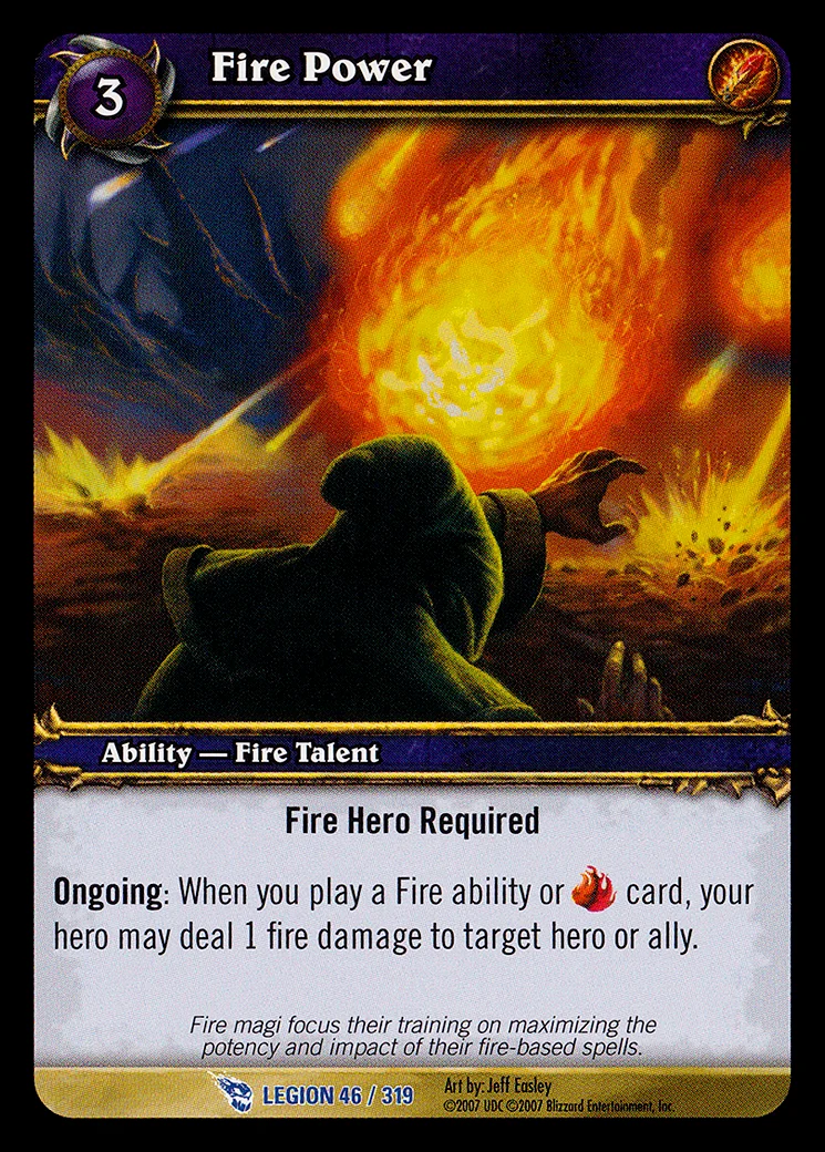 Card scan: Fire Power