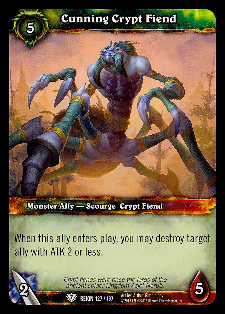 Card scan: Cunning Crypt Fiend