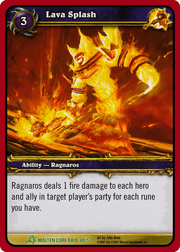 Card scan: Lava Splash