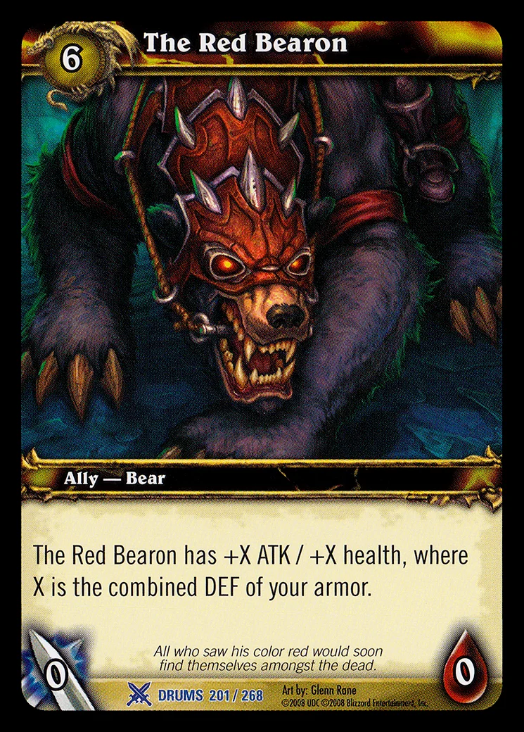 Card scan: The Red Bearon