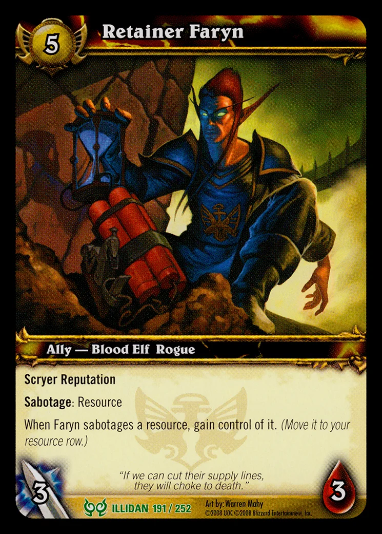 Card scan: Retainer Faryn