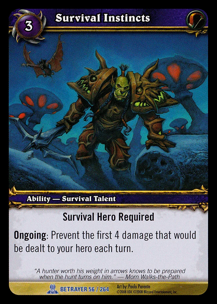 Card scan: Survival Instincts