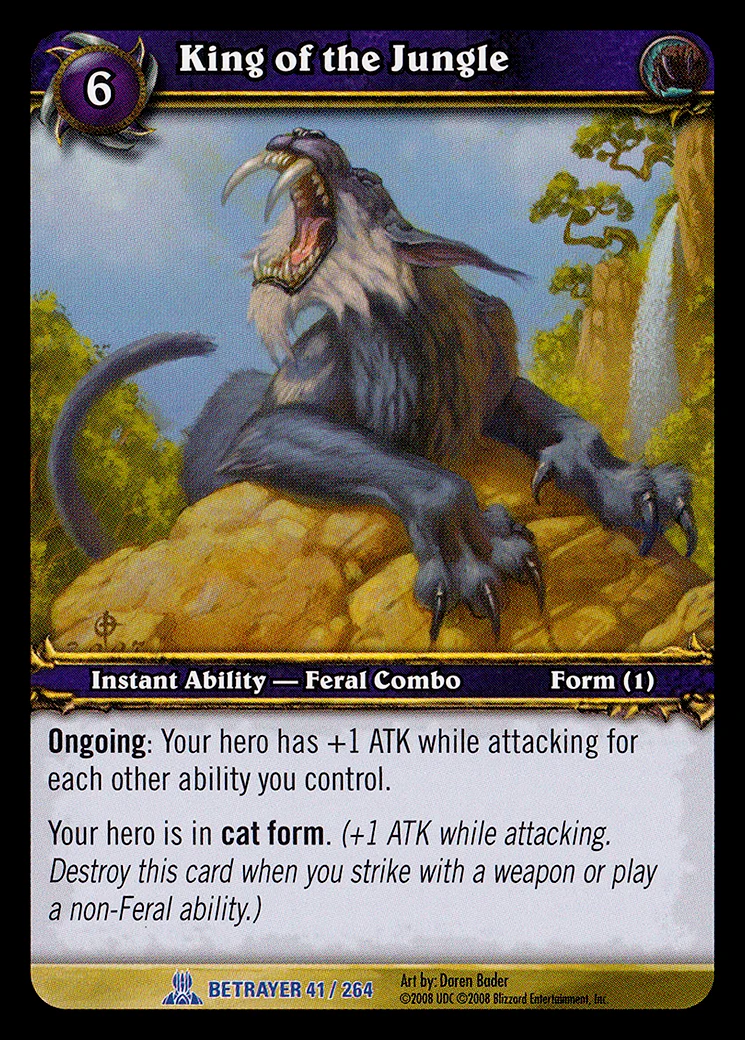 Card scan: King of the Jungle
