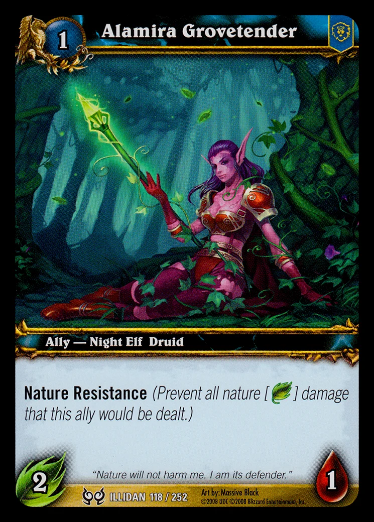Card scan: Alamira Grovetender