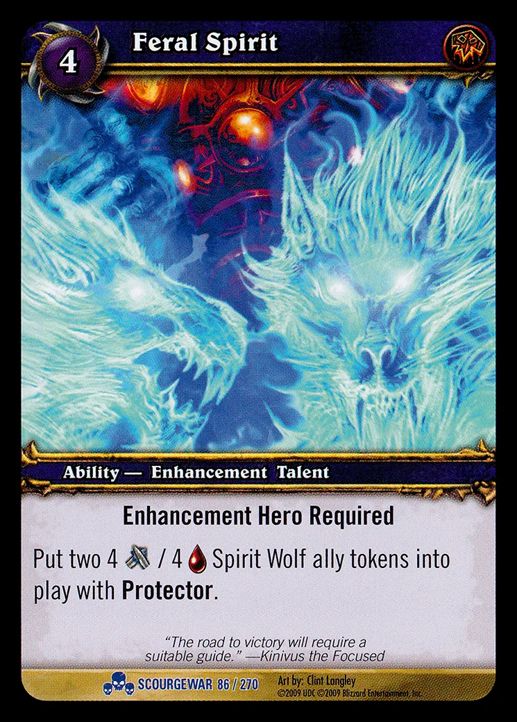Card scan: Feral Spirit