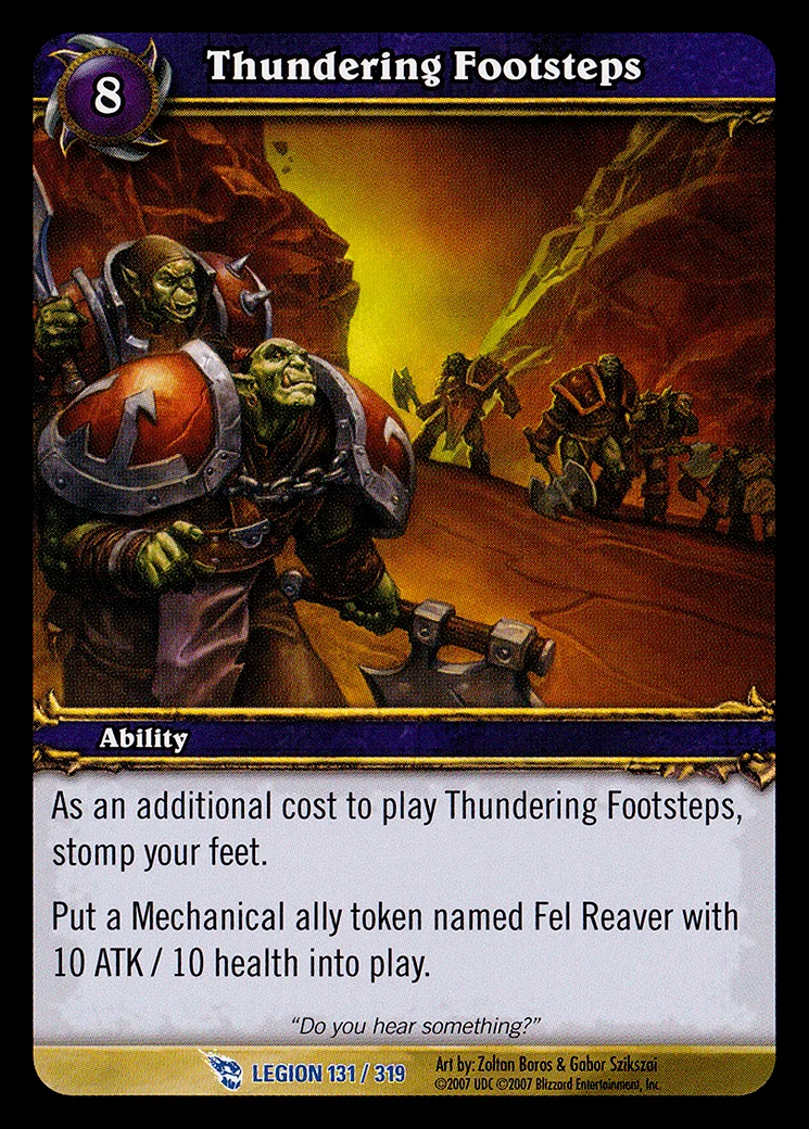 Card scan: Thundering Footsteps