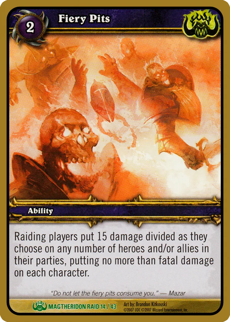 Card scan: Fiery Pits