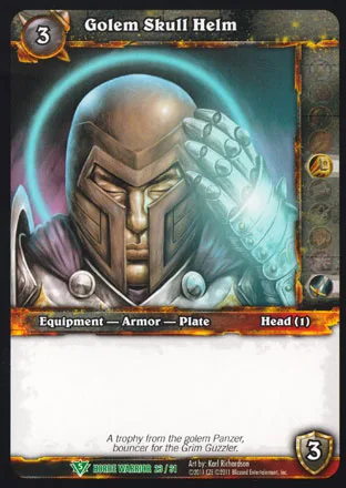 Card scan: Golem Skull Helm