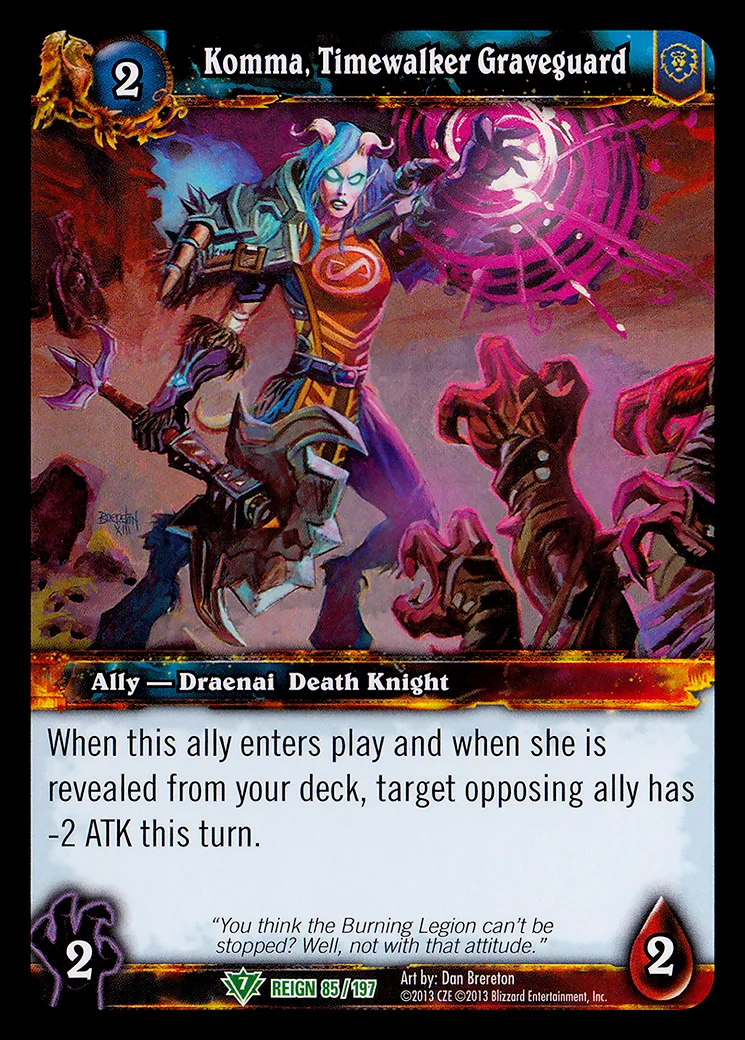 Card scan: Komma, Timewalker Graveguard