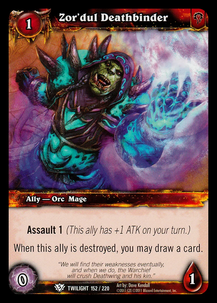 Card scan: Zor'dul Deathbinder