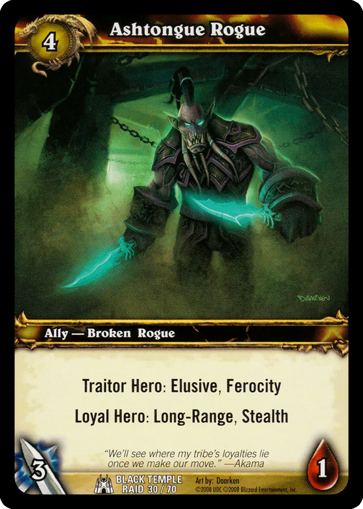 Card scan: Ashtongue Rogue