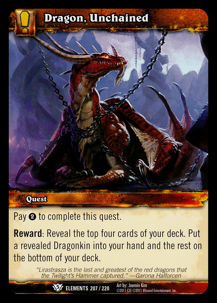 Card scan: Dragon, Unchained