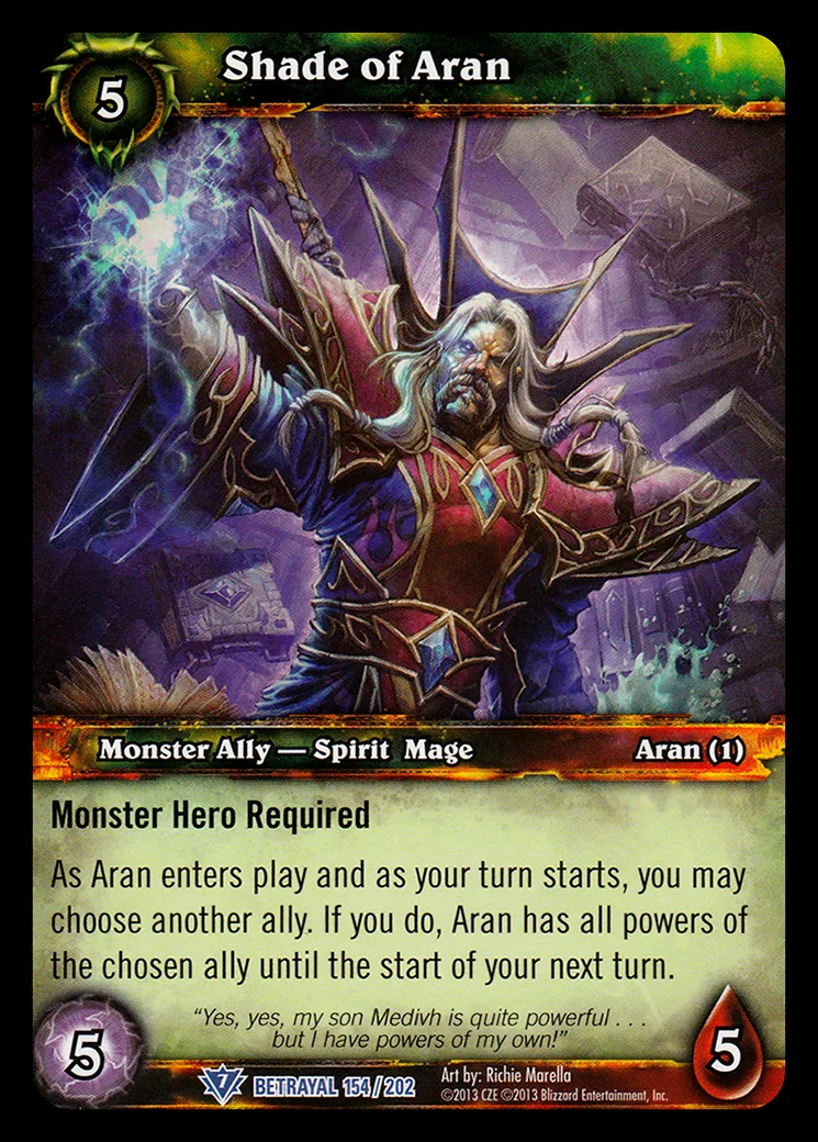 Card scan: Shade of Aran