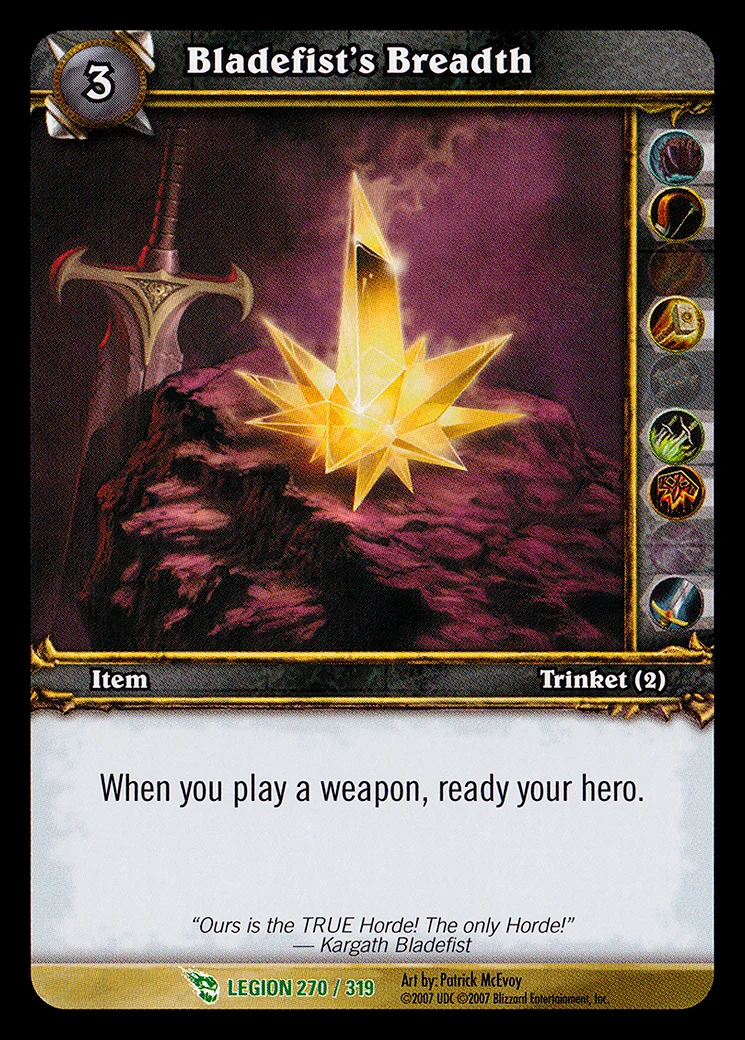 Card scan: Bladefist's Breadth
