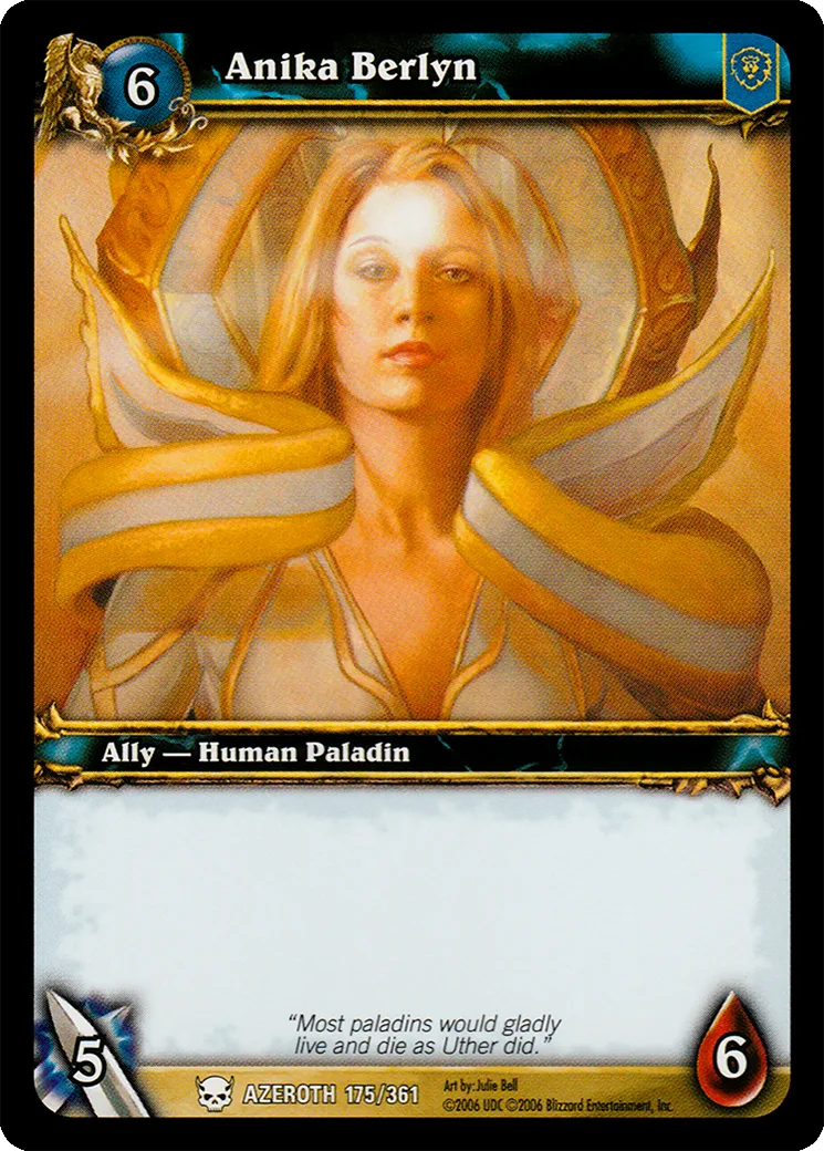 Card scan: Anika Berlyn