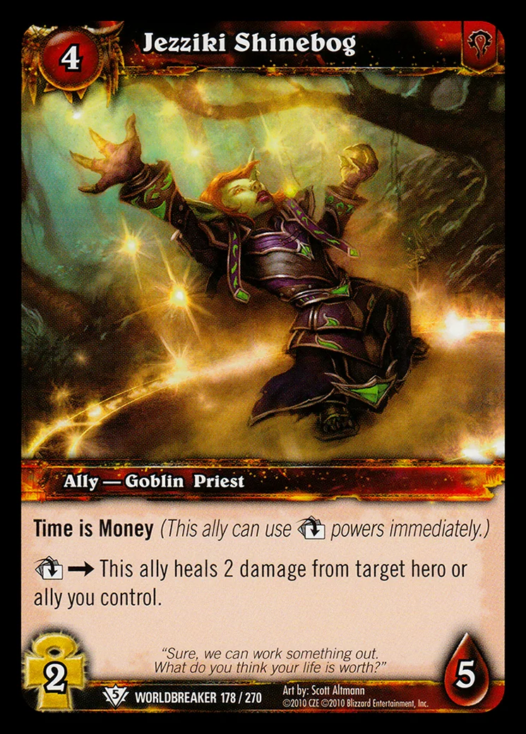 Card scan: Jezziki Shinebog