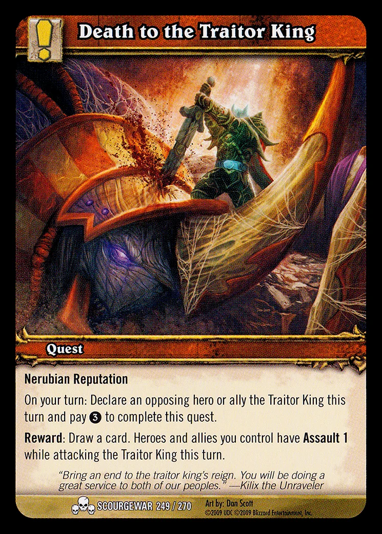 Card scan: Death to the Traitor King