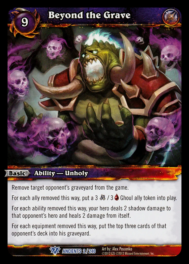Card scan: Beyond the Grave
