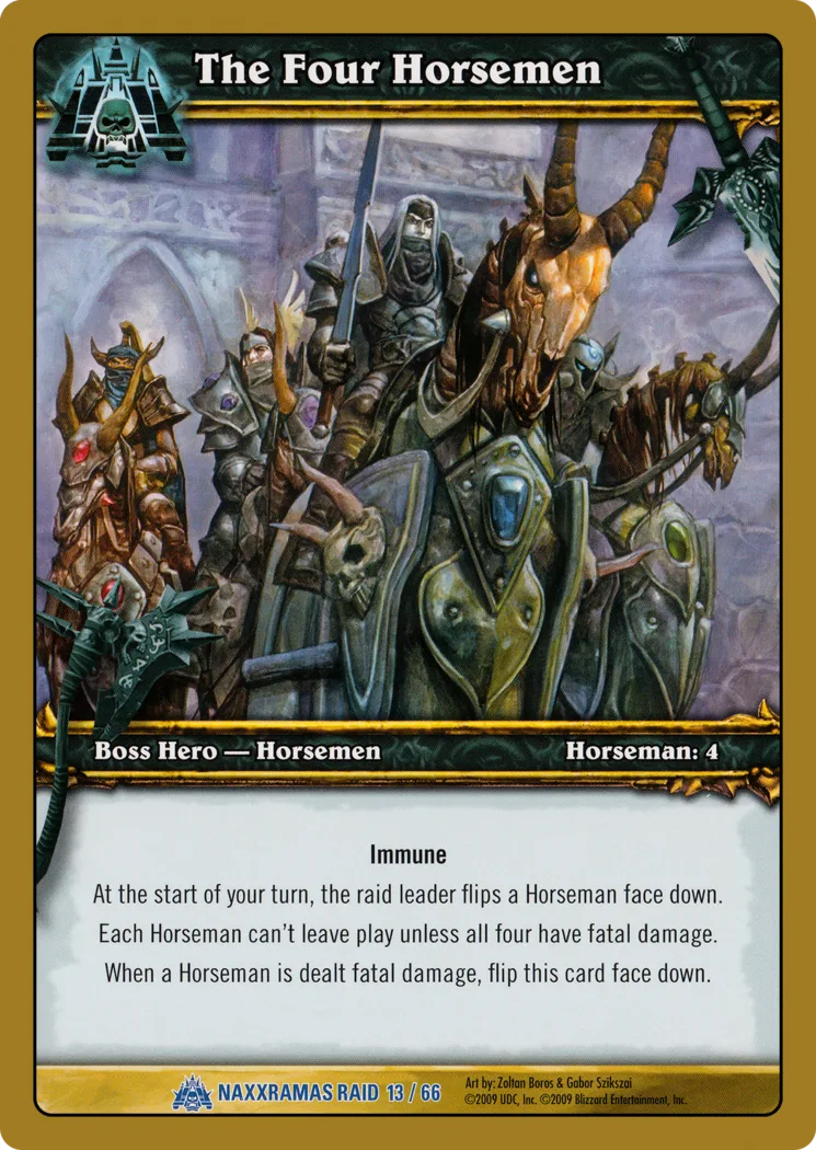 Card scan: The Four Horsemen