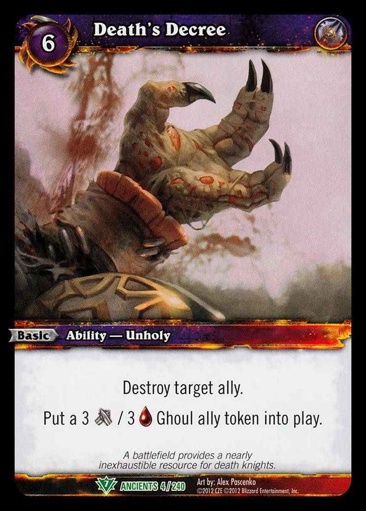 Card scan: Death's Decree