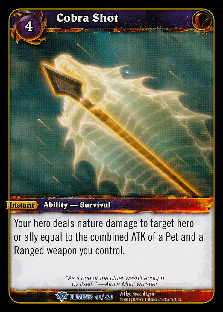 Card scan: Cobra Shot