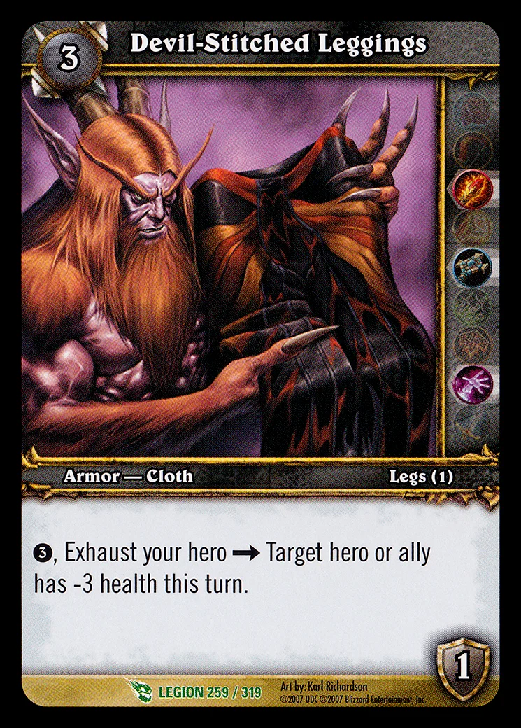 Card scan: Devil-Stitched Leggings
