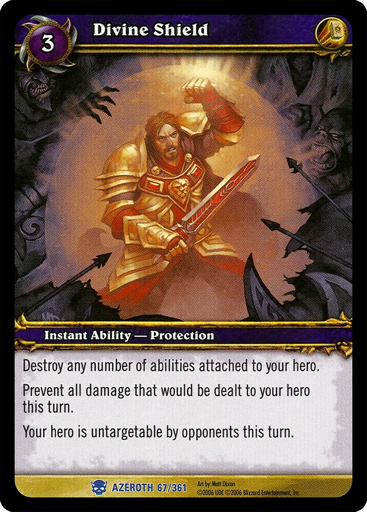 Card scan: Divine Shield