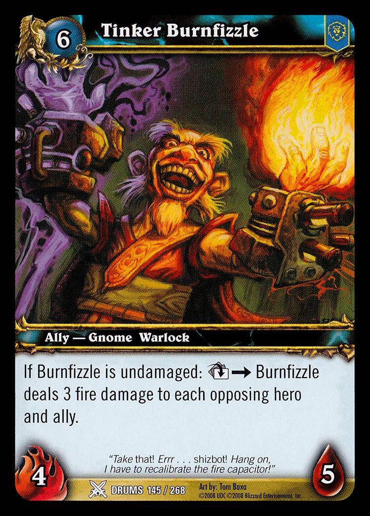 Card scan: Tinker Burnfizzle