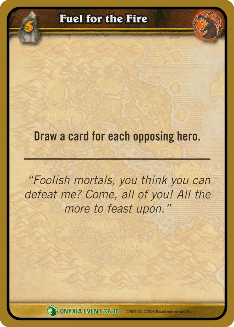 Card scan: Fuel for the Fire