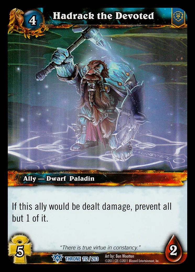 Card scan: Hadrack the Devoted