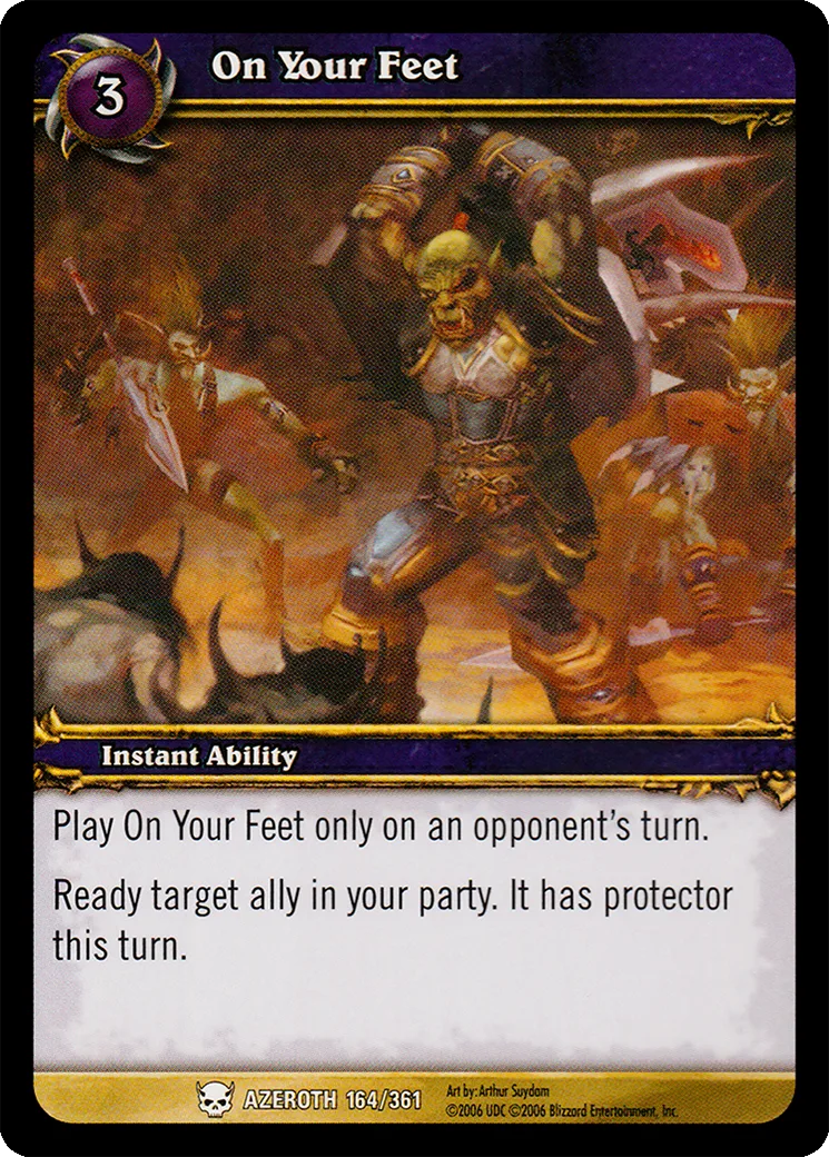 Card scan: On Your Feet