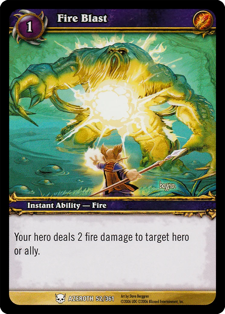 Card scan: Fire Blast