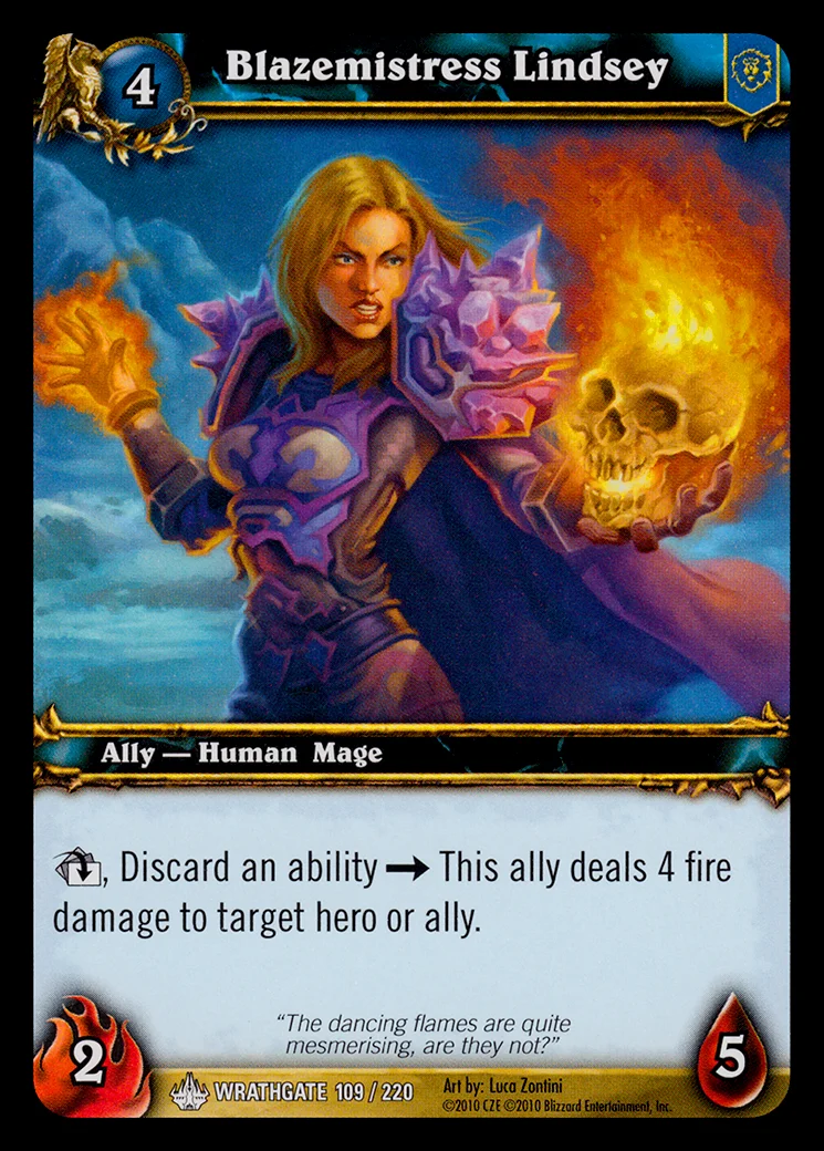 Card scan: Blazemistress Lindsey